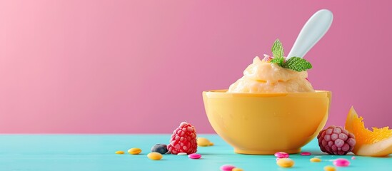 Aufkleber - Baby food and nutrition for infants are the key aspects depicted in the copy space image provided
