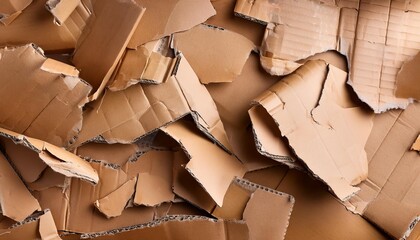 tear brown cardboard box texture background recycle material