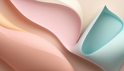 Wall Mural - minimal abstract wallpaper with pastel colors