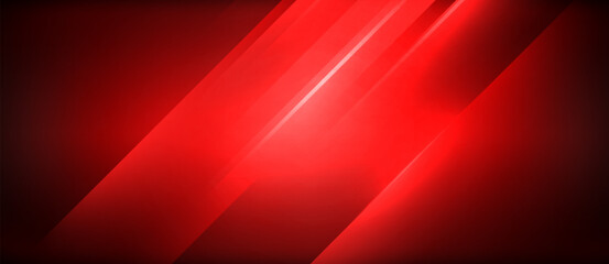 Poster - Neon dynamic diagonal light rays background. Techno digital geometric concept design for wallpaper, banner, presentation, background