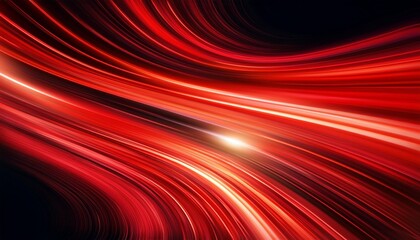 Wall Mural - abstract red lines light stripes with speed effect