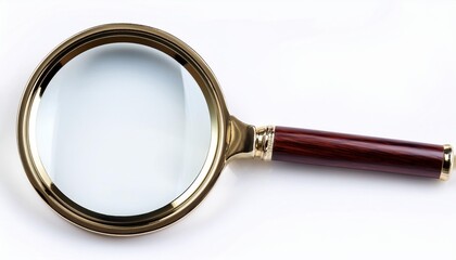 magnifying glass isolated on a white background