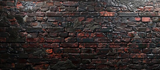 Leinwandbilder - Free brick wall texture background with space for product or advertisement including a copy space image