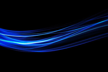 Wall Mural - blue swoosh background