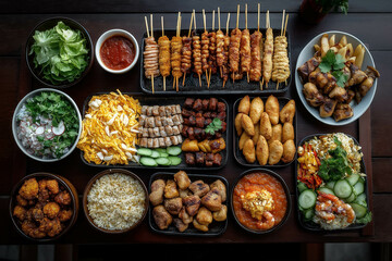 Sticker - Khmer Food, Served On A Table