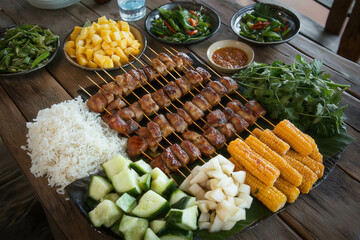 Sticker - Khmer Food, Served On A Table