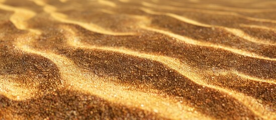 Aufkleber - Detailed macro photo of beach sand for background with copy space image