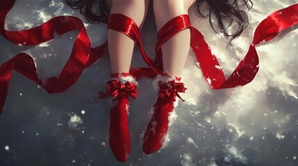 beautiful woman santa