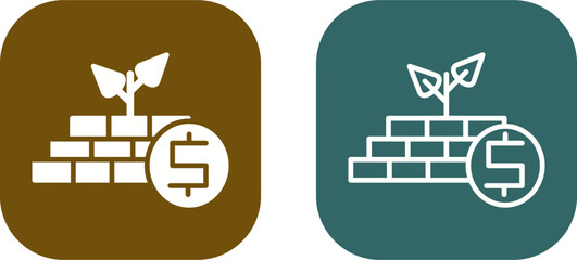 Sticker - Investment Vector Icon