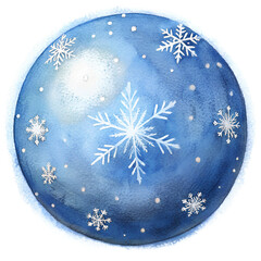 Wall Mural - Hand-Drawn Christmas Snowball Illustration with No Background. Perfect for: Christmas, holiday season, winter