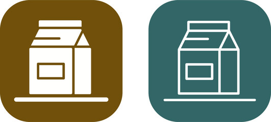 Sticker - Milk Bottle Vector Icon