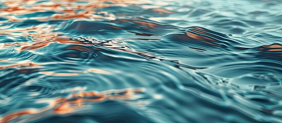 Canvas Print - Pool water s rippling surface creates the perfect background for a copy space image