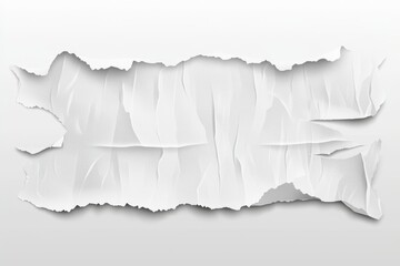 Poster - An isolated ripped paper tear from a notebook or sheet is displayed on a transparent png background, along with cutout papers, blank notes, etc.