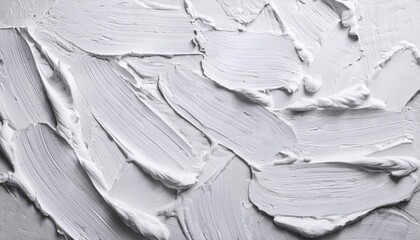 decorative putty application white abstract textured filler paste background with rough strokes