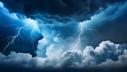 overlay of blue clouds and a dark dramatic sky the sky is dramatic and lightning is present the weather is bad with dark clouds rain and thunderstorm in dramatic sky