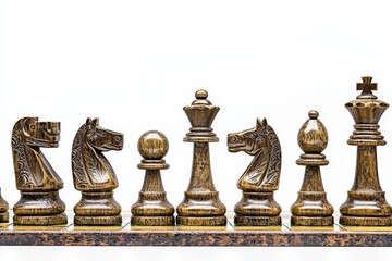 Isolated Chess piece with background, business intellectual game.