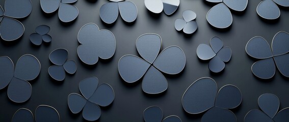Aufkleber - In this modern Japanese template, a flower icon with a Japanese pattern is surrounded by a geometric background.