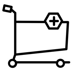 Poster - Cart Online Shop Line Icon