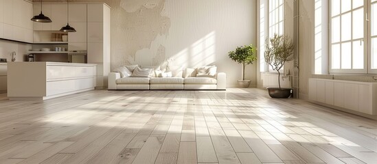 Aufkleber - Spacious modern European style flat with stylish living room and kitchen shown in a photo with copy space image