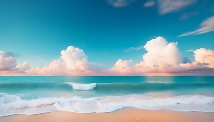 color beach fpt background blue and beige color clouds over the ocean wallpaper