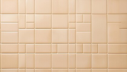 Wall Mural - beige tile texture and background