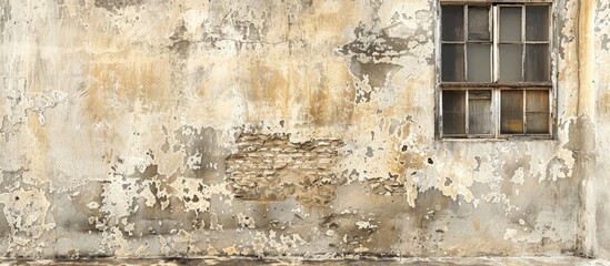 Leinwandbilder - Old weathered building wall creating an abstract background with copy space image