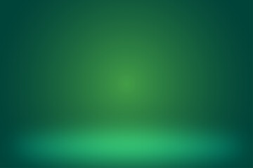abstract green gradient studio room background, 3d empty soft smooth blur backdrop like in a room wi