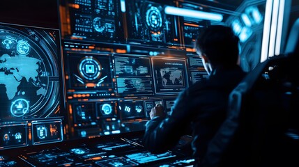 Cyber Threat Detection, cybersecurity operations center. Generative AI.