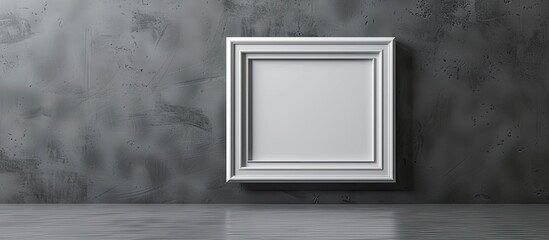 Aufkleber - A picture frame with a white and gray color scheme suitable for a copy space image
