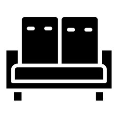 Poster - Furniture Seat Sofa Glyph Icon