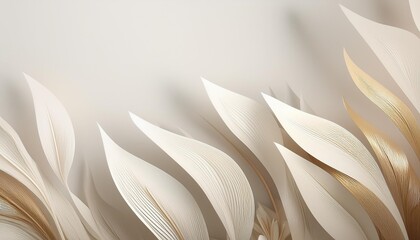 Poster - abstract nature background illustration for your design in soft neutral tones