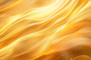 Close-up texture of natural gold silk. Light Golden fabric smooth texture surface background. Smooth elegant gold silk in Sepia toned. Texture, background, pattern, template. 3D vector illustration.