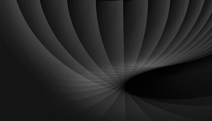 Poster - Abstract light gray concept geometric lines on dark blue backgrounde