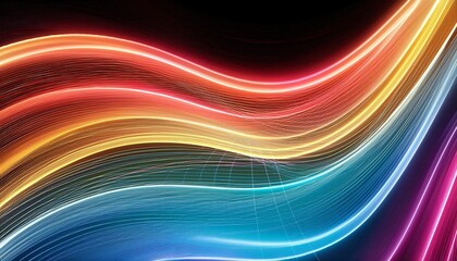 Wall Mural - abstract minimal curvy wavy networking background minimal background style colorful modern lines background