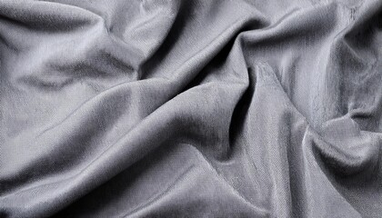 gray cotton fabric texture background wrinkle surface textile wallpaper banner