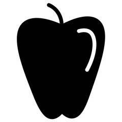 Sticker - Apple Citrus Fresh Glyph Icon