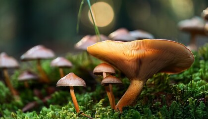 Sticker - fungus growing on forest floor