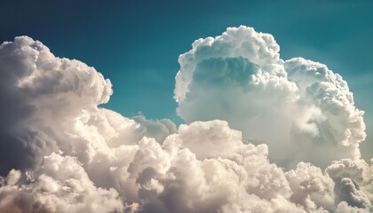 Wall Mural - vintage background with clouds in the sky