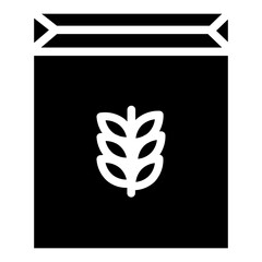 Sticker - Flour Food Bakery Glyph Icon