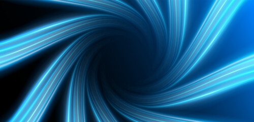 Wall Mural - swirling blue waves with a fresh aroma. waves showing a stream of clean fresh air. vector illustrati