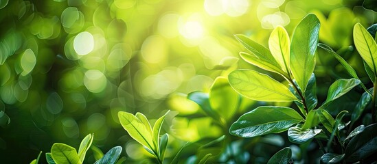 Poster - Fresh green nature background with blur a beautiful copy space image for backgrounds