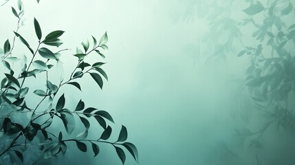 Poster - Subtle green-to-blue gradient backdrop with a calm and serene feel, offering a peaceful space for wellness content.
