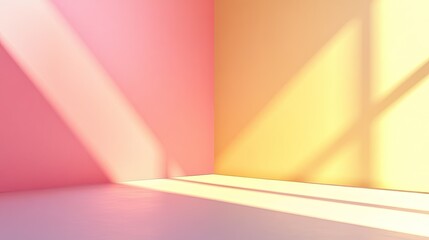Poster - Subtle pink-to-yellow gradient background with a soft and warm feel, offering a cheerful space for product displays.
