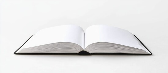Poster - notebook isolated against a white background. with copy space image. Place for adding text or design