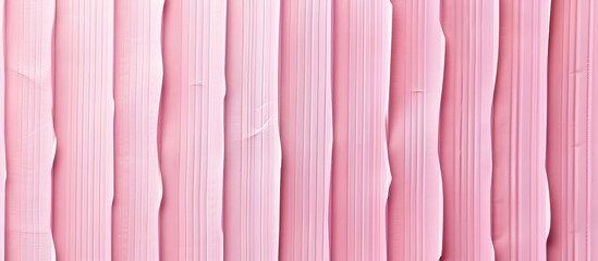 Poster - Abstract background created from corrugated paper for pink applications Space for text Texture Vertical stripes. with copy space image. Place for adding text or design
