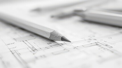 Poster - Drafting plans and outlines on paper with a pencil helps in organizing thoughts and structuring complex projects