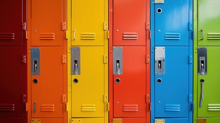 Poster - School lockers offer a secure place for students to keep their valuables and important items during the school day