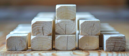 Wall Mural - word cit on wooden blocks business idea copy space