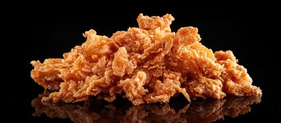 Aufkleber - Close up view of shredded fried chicken. with copy space image. Place for adding text or design