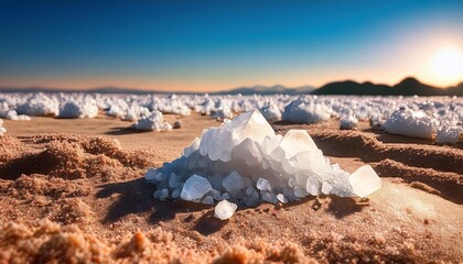 Wall Mural - crystallized salt on the earth